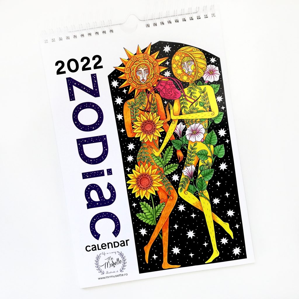 2022 Zodiac Calendar Mr. Musette
