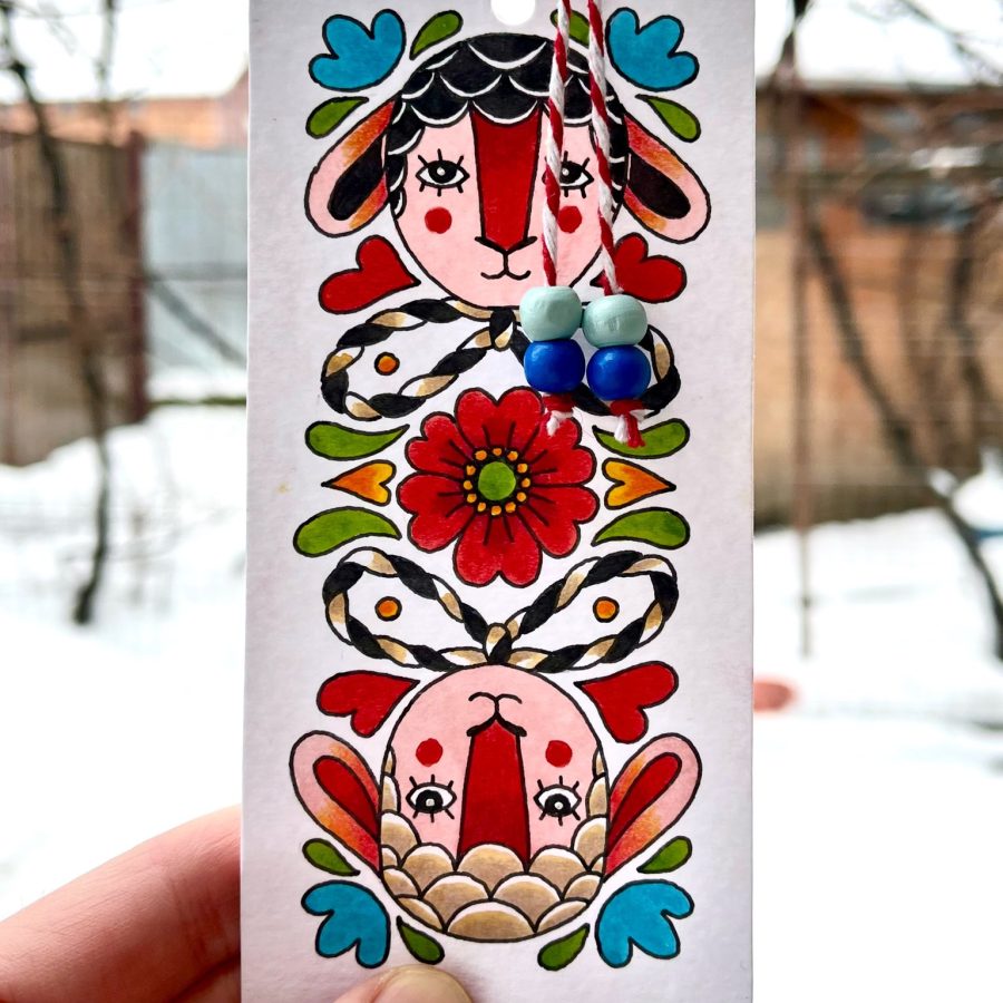 BABA DOCHIA’S LAMBS BOOKMARK