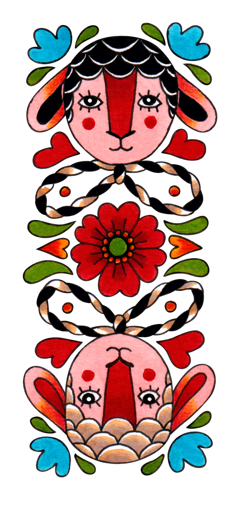 BABA DOCHIA’S LAMBS BOOKMARK - Image 2